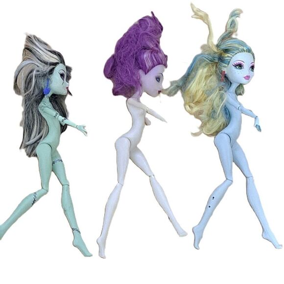Monster High 3 Nude Dolls Collection For Parts Toy Collectable Teens Y2K - Picture 5 of 10
